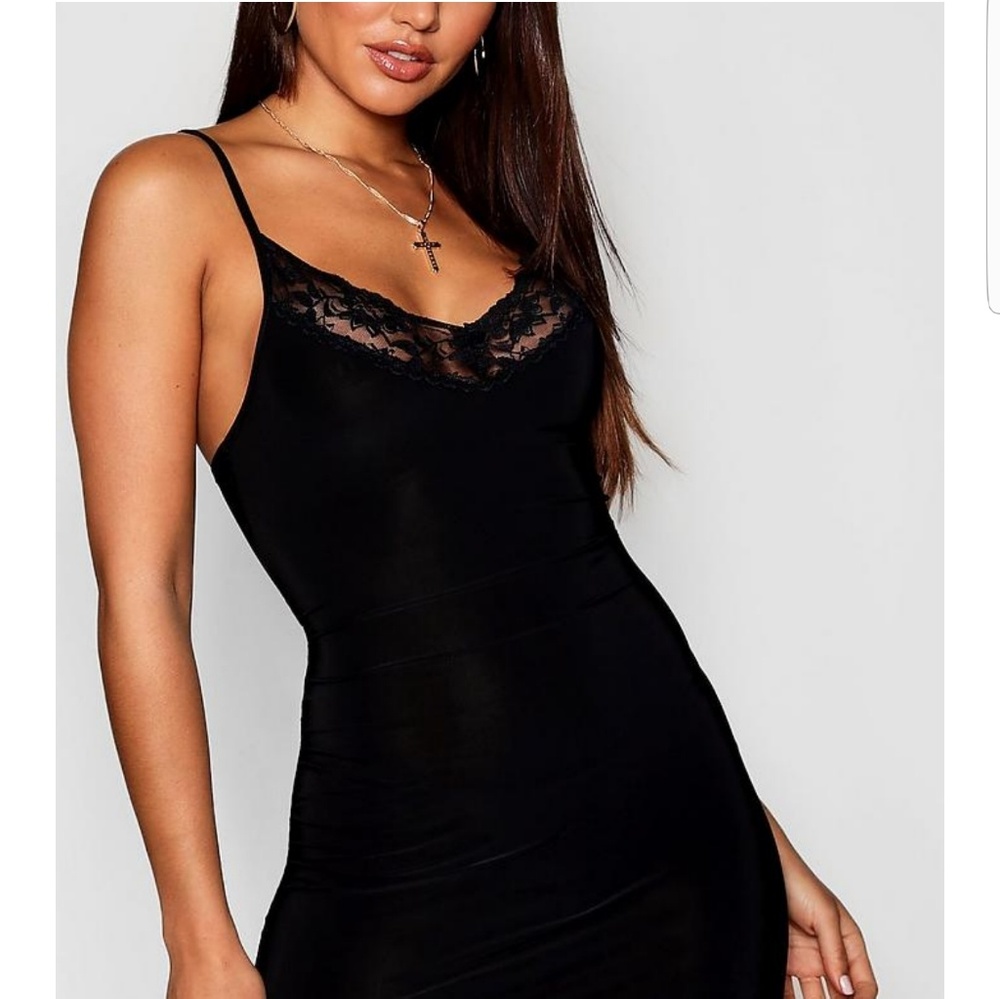 Fashion Nova Lace Trim Slip Dress